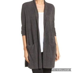 Barefoot Dreams Essential Long Cardi Grey S #428
